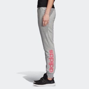 grey and pink adidas joggers